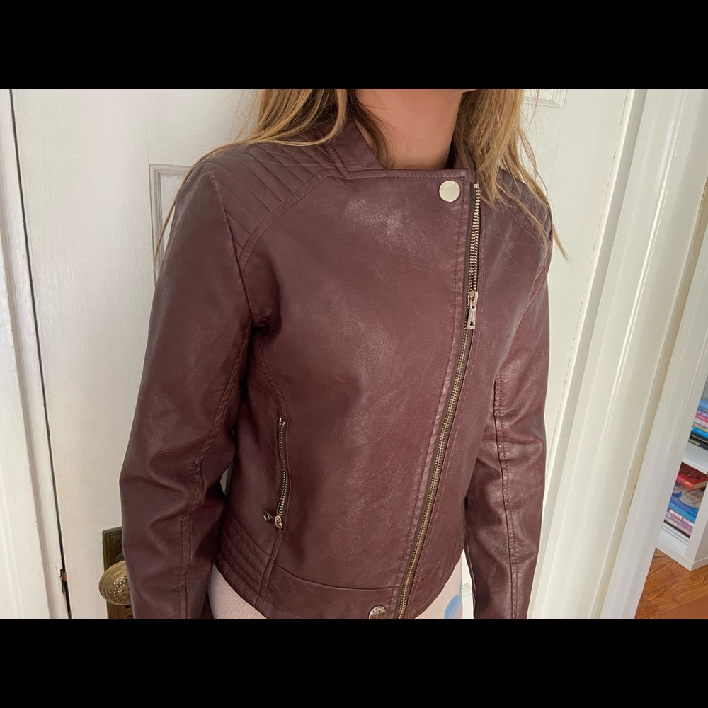 Mayoral leather like jacket girl’s 12